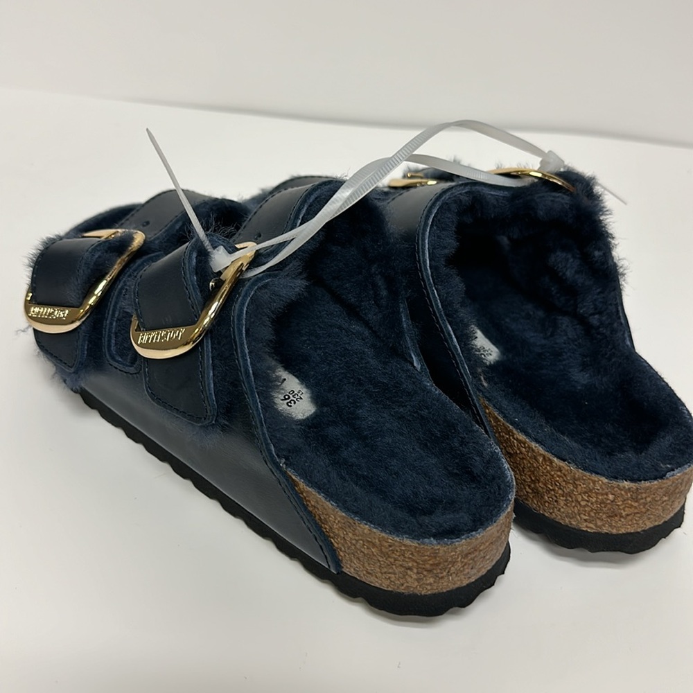 Birkenstock Arizona Big Buckle Shearling Size 36 - Picture 5 of 8